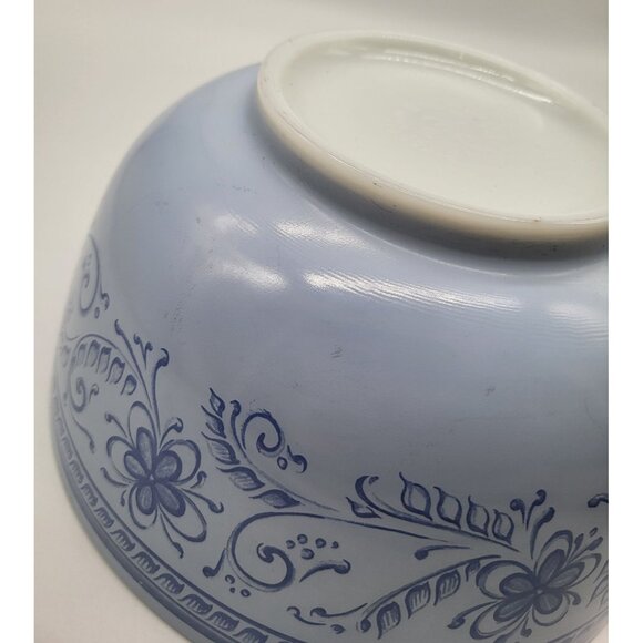 Pyrex Brittany Blue Vintage 479-B 3 QT Mixing Bowl Floral Made in USA - Picture 9 of 12